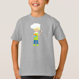 Bakkerij, bakkerij, Schort, tjoeken, blonde haar T-shirt