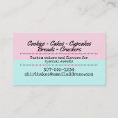 Bakkerij bakkerijkoek bakkerij visitekaartje (Achterkant)