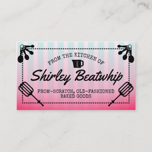 Bakkerij bakkerijkoek bakkerij visitekaartje (Voorkant)