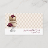 Bakkerij banketbakker aangepaste cake visitekaartje (Voorkant)