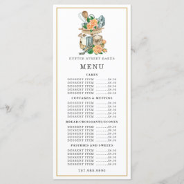 Bakkerij Banketbakker Aquarel Bakbenodigdheden Men Menu