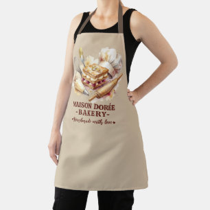 Bakkerij Banketbakker Aquarel Goud Bakken Catering Schort