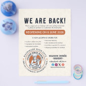 Bakkerij Banketbakker Bakken Catering Groot herope Flyer (Enkel)