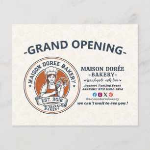 Bakkerij Banketbakker Bakken Catering Opening Flyer