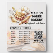 Bakkerij Banketbakker Bakken Catering Openingstijd Fotoplaat (Voorkant)