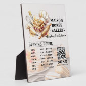 Bakkerij Banketbakker Bakken Catering Openingstijd Fotoplaat (Zijkant)