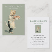 Bakkerij, banketbakker, bakker, restaurant, catera visitekaartje (Voorkant / Achterkant)