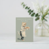 Bakkerij, banketbakker, bakker, restaurant, catera visitekaartje (Staand voorkant)