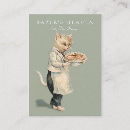 Bakkerij, banketbakker, bakker, restaurant, catera visitekaartje (Voorkant)