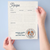 Bakkerij Banketbakker Bakrecepten Pagina Kookboek Flyer (Hand)