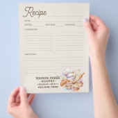 Bakkerij Banketbakker Bakreceptenboek Pagina Kookb Flyer (Hand)