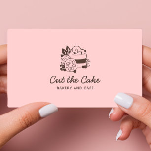 Bakkerij Banketbakker Cake Logo Visitekaartje