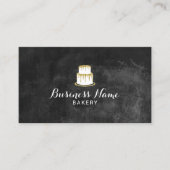 Bakkerij banketbakker Goud Dripping Cake krijtbord Visitekaartje (Voorkant)
