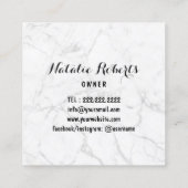 Bakkerij & banketbakker Modern Goud Icing Cake Mar Vierkante Visitekaartje (Achterkant)