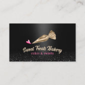Bakkerij banketbakker moderne gouden leidingtas &  visitekaartje (Voorkant)