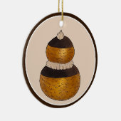 Bakkerij banketbakker Patisserie Religieuse Choux  Keramisch Ornament (Rechts)