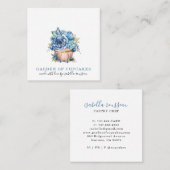 Bakkerij banketbakker Waterverf cupcake bakker Vierkante Visitekaartje (Voorkant / Achterkant)