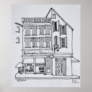 Bakkerij Banketbakkerij, Avignon Poster
