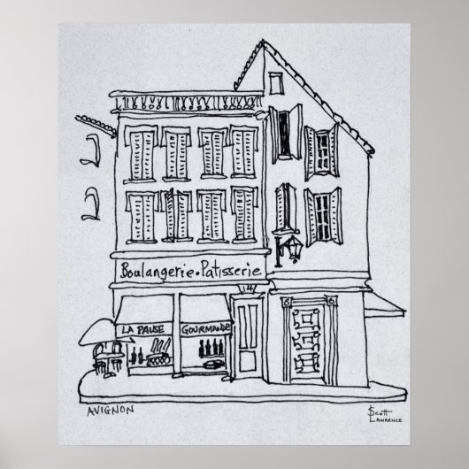 Bakkerij Banketbakkerij, Avignon Poster (Voorkant)