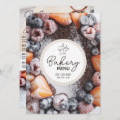 Bakkerij / Banketbakkerij / Bakwinkel (Sjabloon) Menu (Voorkant / Achterkant)