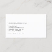 Bakkerij, Bar, Cafe Life op rustieke achtergrond Visitekaartje (Achterkant)