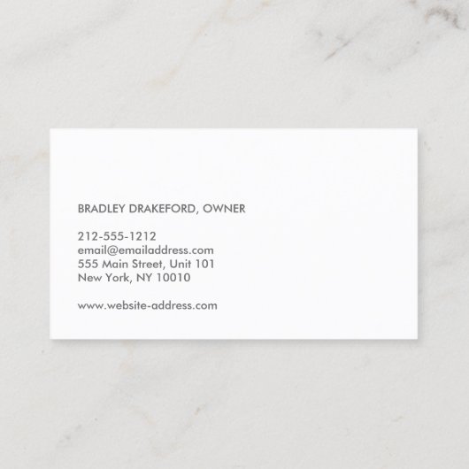 Bakkerij, Bar, Cafe Life op rustieke achtergrond Visitekaartje (Achterkant)