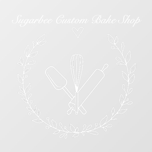 Bakkerij Bedrijf aanpassen Raamsticker (Vel)