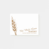 Bakkerij bedrijf tarwekiemen post het merkt op post-it® notes (Voorkant)