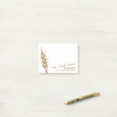 Bakkerij bedrijf tarwekiemen post het merkt op post-it® notes (Op bureau)