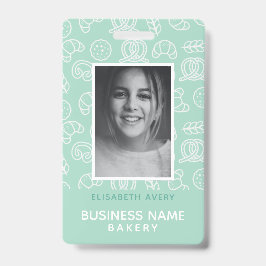 Bakkerij Bedrijfs Foto Gepersonaliseerd Badge