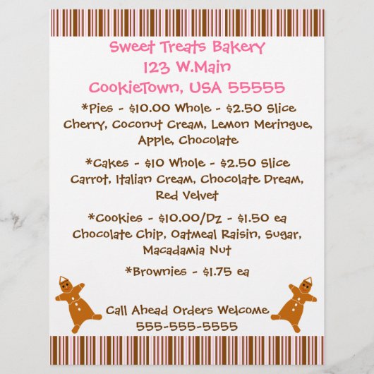 Bakkerij Bedrijfsfolder Flyer (Voorkant)