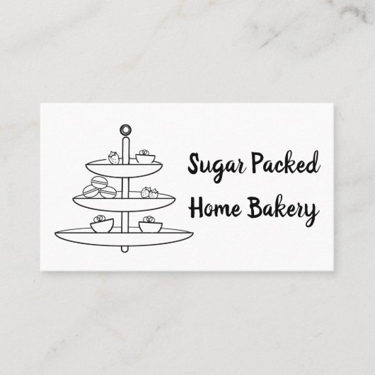 Bakkerij Behandelt op een Visitekaartje met gelaag (Voorkant)