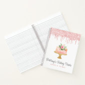 Bakkerij bekert Blush Roze glitter Derip Degebak Notitieboek (Binnen)