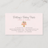 Bakkerij bekert Blush Roze glitter Derip Degebak Visitekaartje (Achterkant)