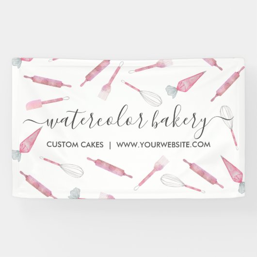 Bakkerij Benodigdheden Thuis Chef Spandoek (Horizontaal)