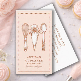 Bakkerij Benodigdheden voor Ambachtelijke Cupcakes Visitekaartje