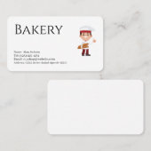 bakkerij bewerkbare visitekaart visitekaartje (Voorkant / Achterkant)