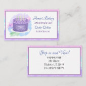 Bakkerij | Birthday Cake Baking Visitekaartje (Voorkant / Achterkant)