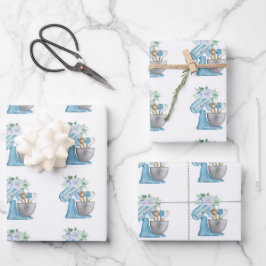 Bakkerij Blauwe Bloem Mixer Inpakpapier Vel