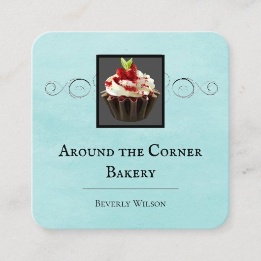 Bakkerij | BLAUWGROEN VISITEKAARTJE (Voorkant)