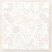 Bakkerij Bliss: Ambachtelijk Brood & Gerst, Beige Glazen Onderzetter (Achterkant)