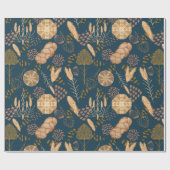 Bakkerij Bliss: Ambachtelijk Brood & Gerst, Blauwg Cadeaupapier (Vlak)