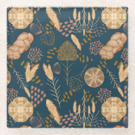 Bakkerij Bliss: Ambachtelijk Brood & Gerst, Blauwg Glazen Onderzetter