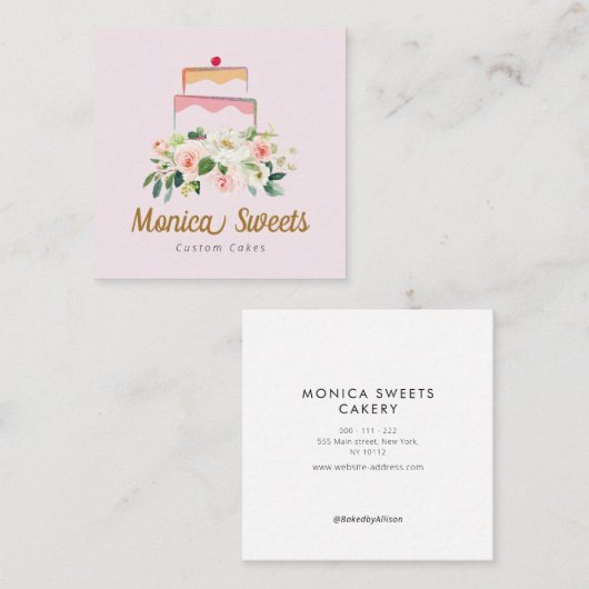 bakkerij blozen logo visitekaartje (Voorkant / Achterkant)