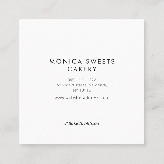 bakkerij blozen logo visitekaartje (Achterkant)