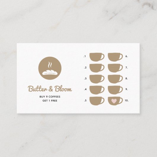 Bakkerij Boho Gratis Koffie Klantenkaartje (Voorkant)