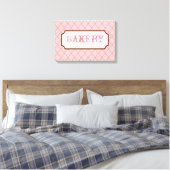 Bakkerij Bord Muurkunst Canvas Afdruk (Insitu (Slaapkamer))