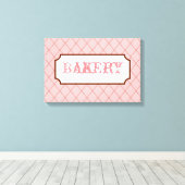 Bakkerij Bord Muurkunst Canvas Afdruk (Insitu (Houten vloer))