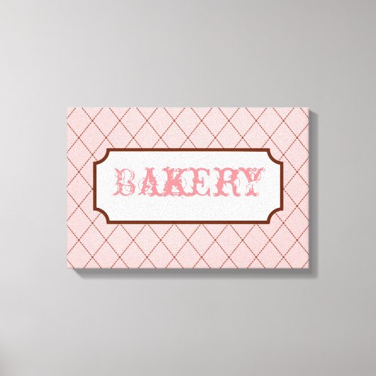 Bakkerij Bord Muurkunst Canvas Afdruk (Voorkant)