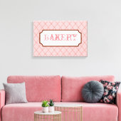 Bakkerij Bord Muurkunst Canvas Afdruk (Insitu (Woonkamer))